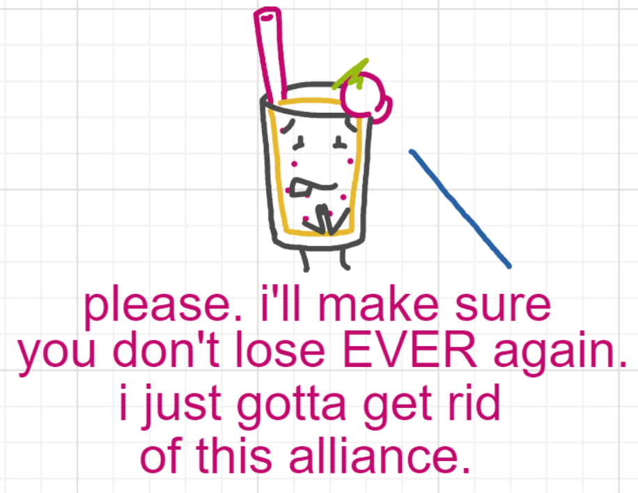 A panel from What's The Point, episode five of the Board Boards object show by Furretwalk/WalkingFurret.